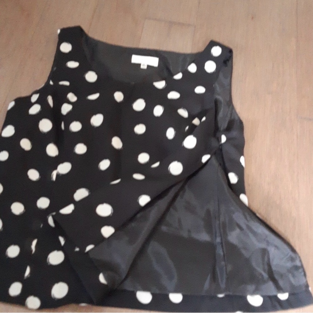 Polka Dot Sleeveless Top